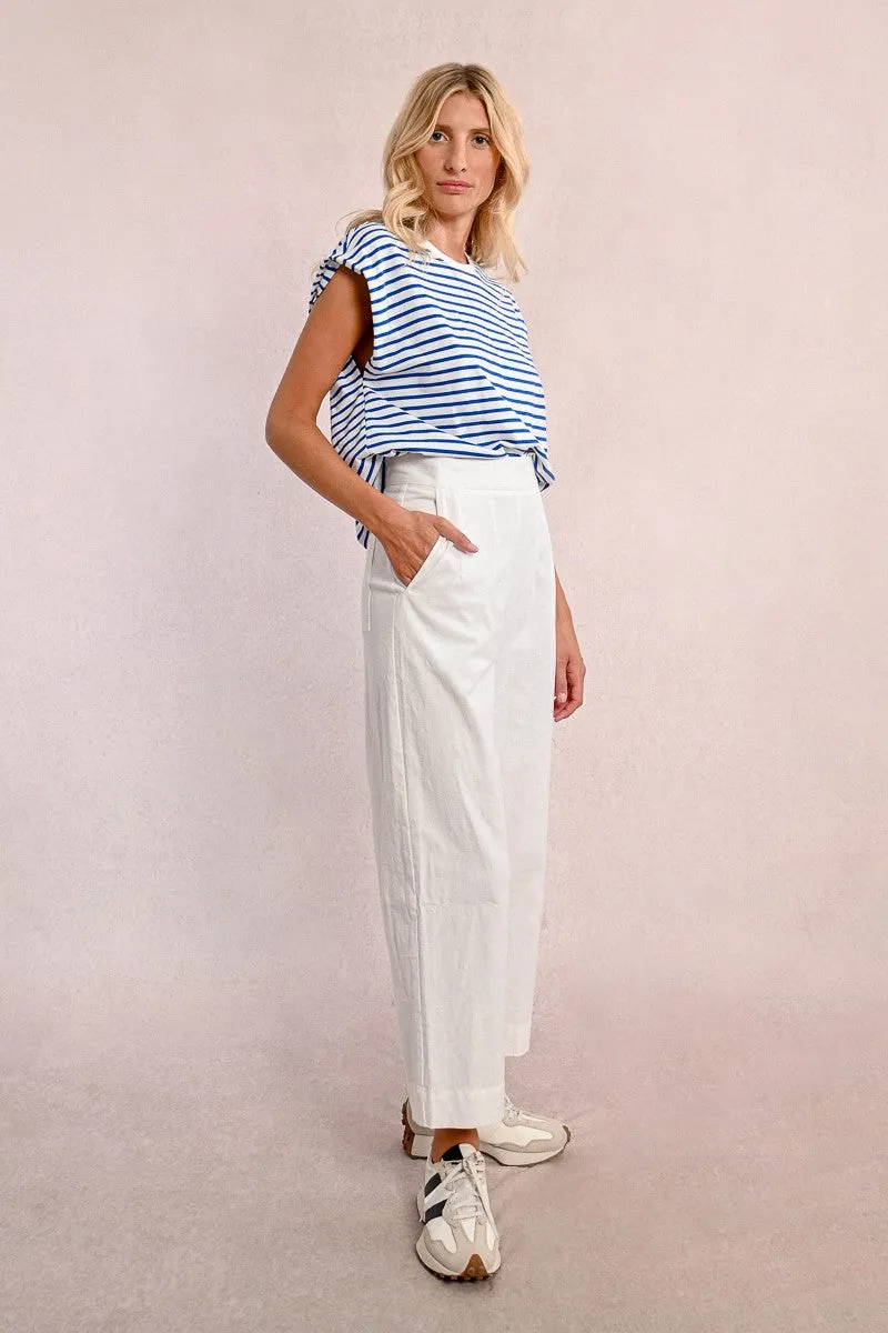 Molly Bracken High Waist Straight Leg Trousers