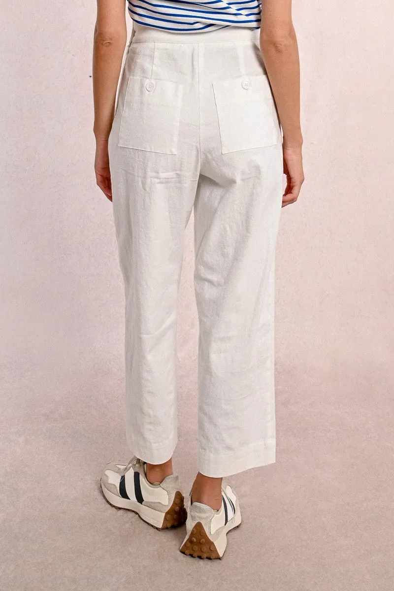 Molly Bracken High Waist Straight Leg Trousers