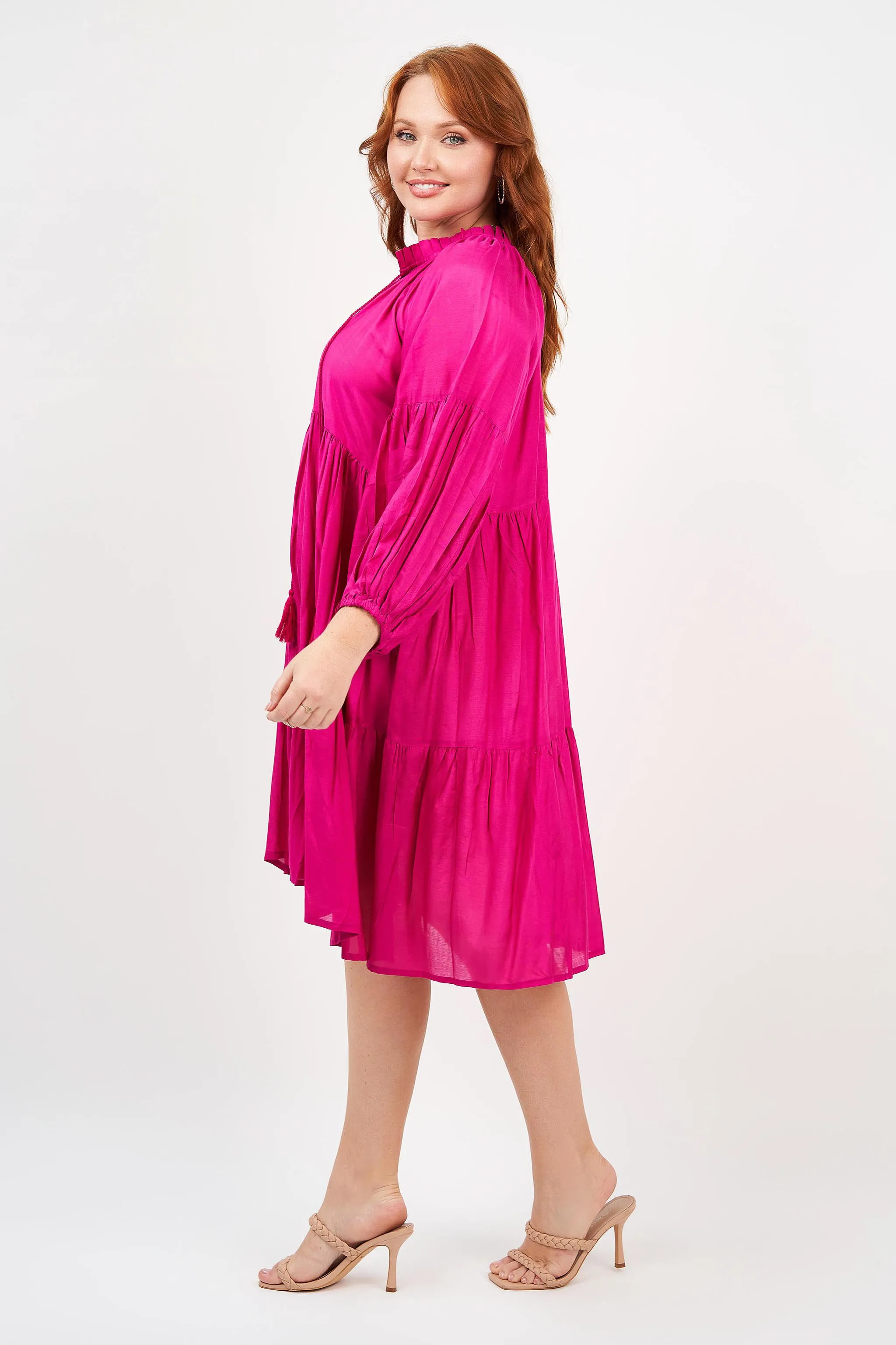 Molly Dress Hot Pink (Outlet - Final Sale Product)