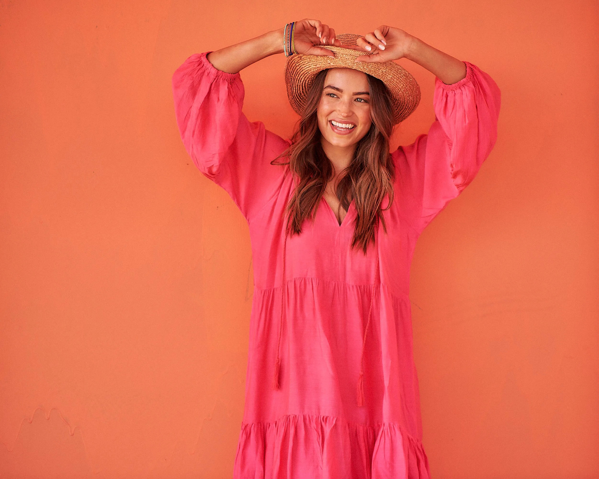 Molly Dress Hot Pink (Outlet - Final Sale Product)