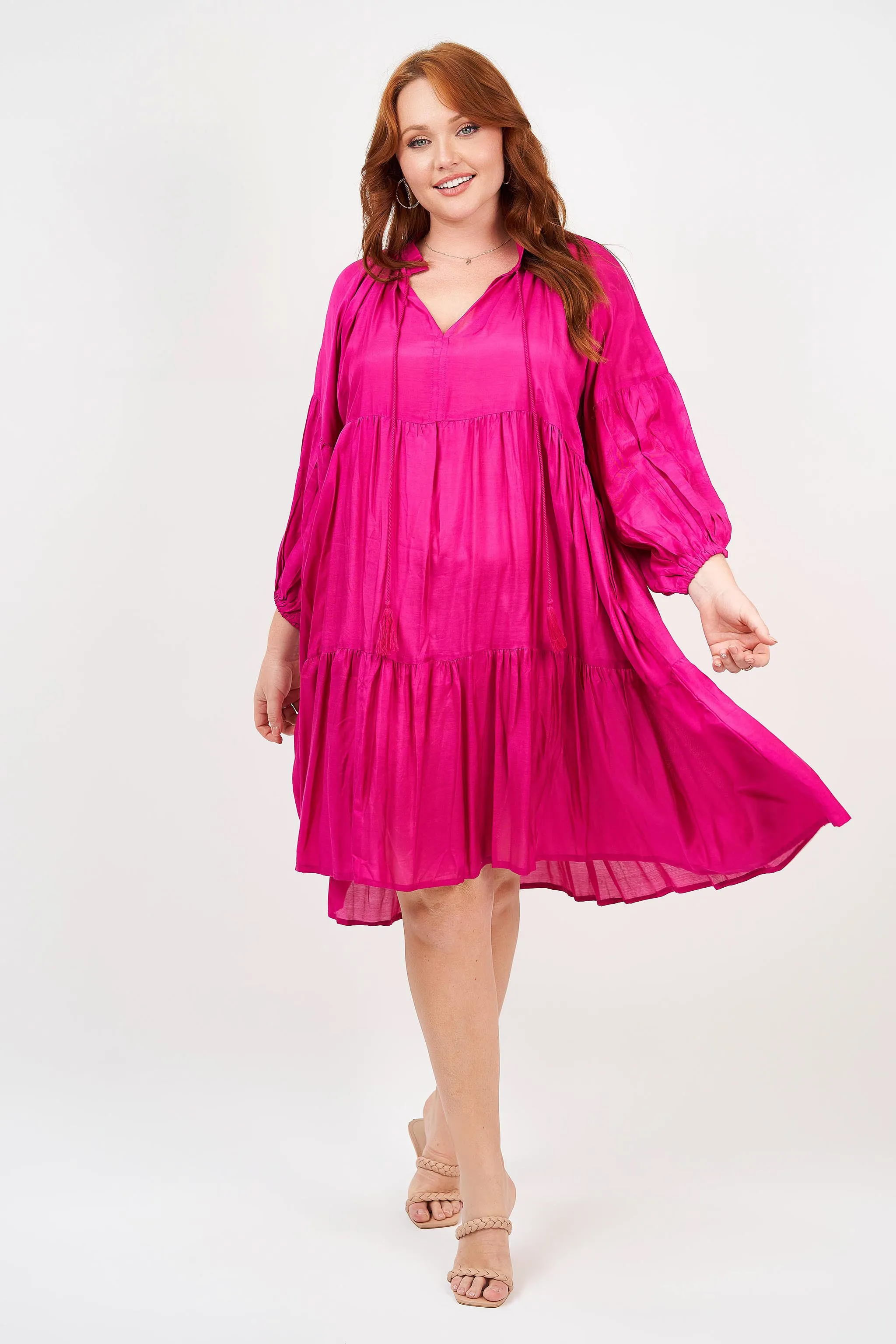 Molly Dress Hot Pink (Outlet - Final Sale Product)
