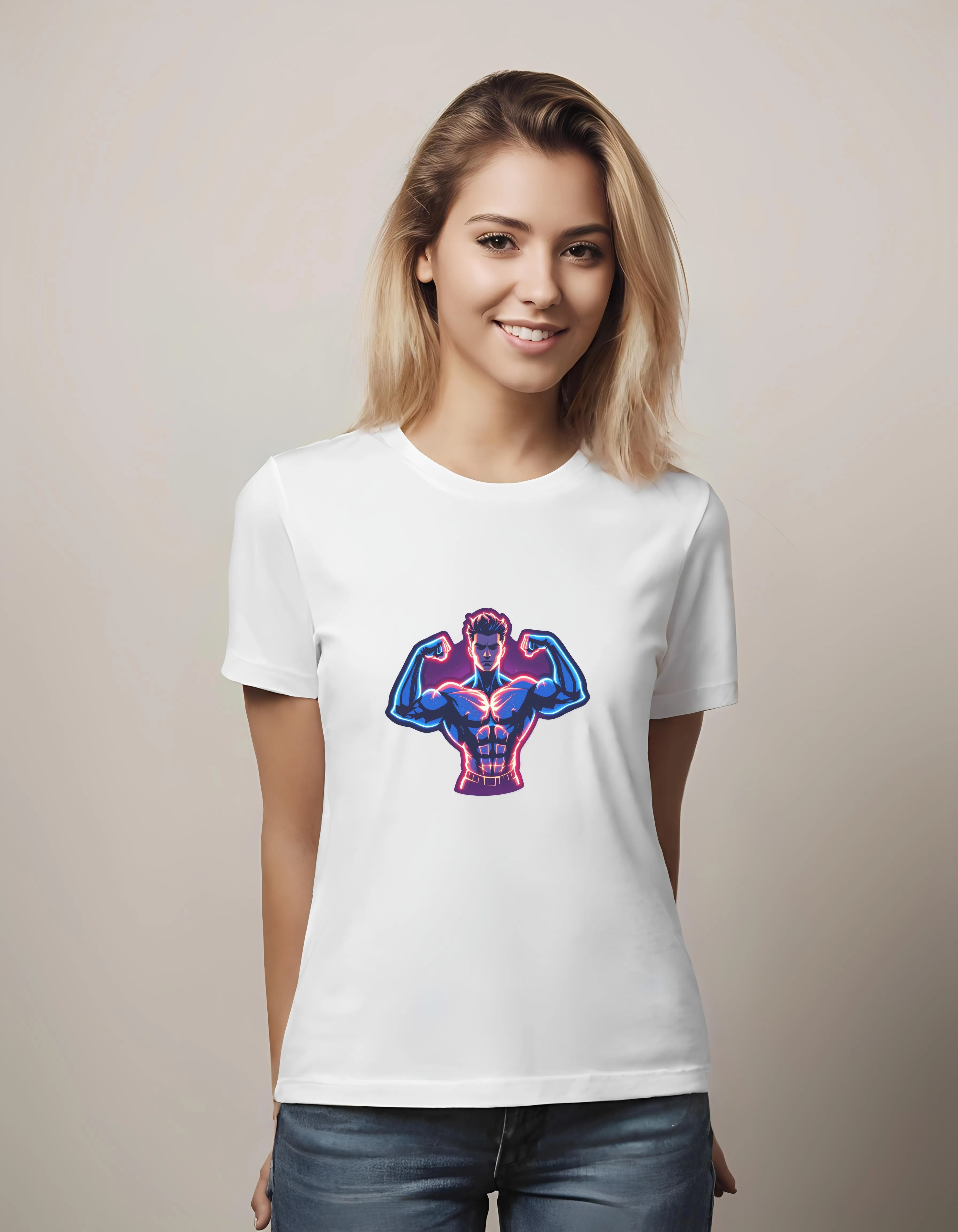 Neon Muscle Power | Classic T-Shirt (Unisex)