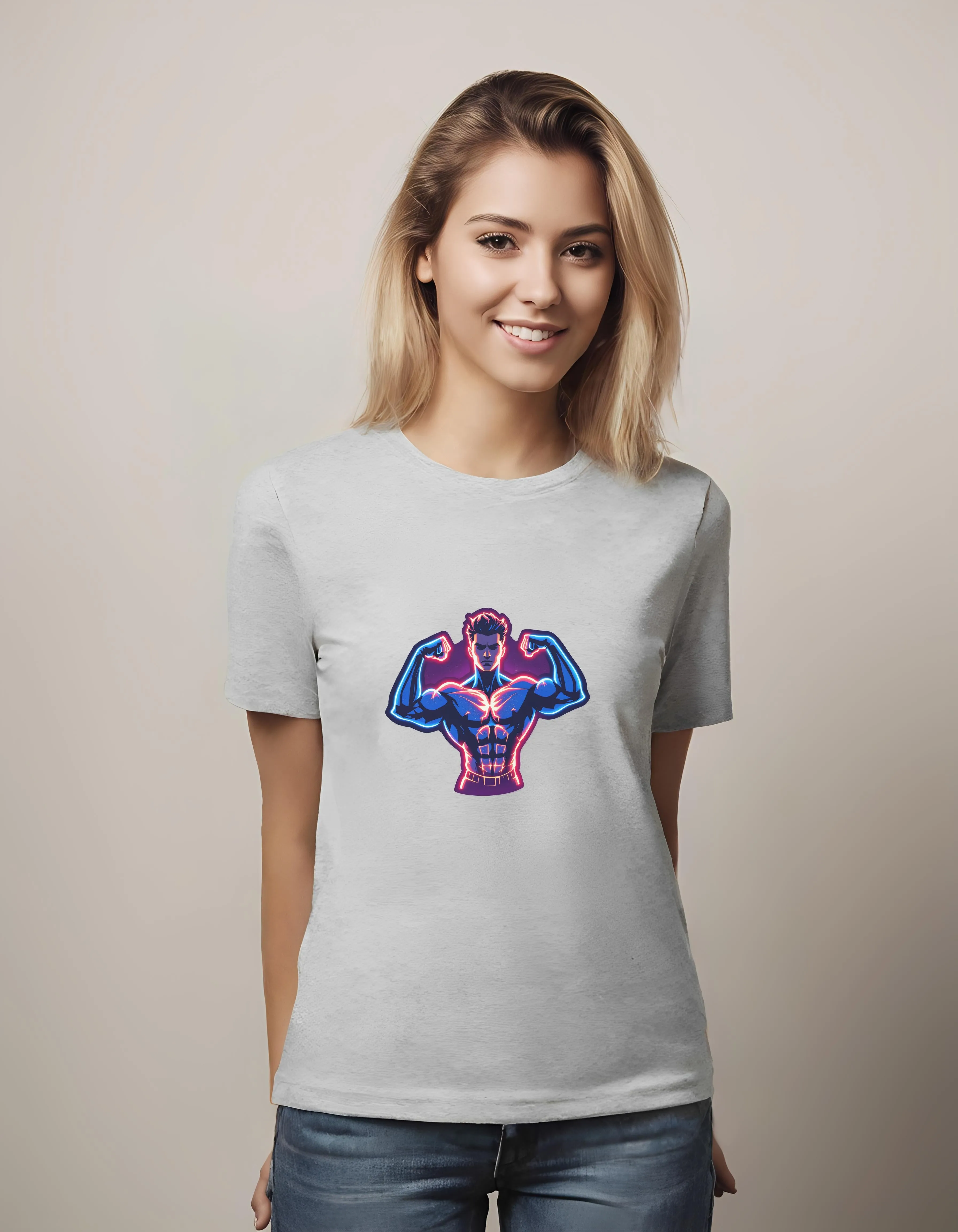 Neon Muscle Power | Classic T-Shirt (Unisex)