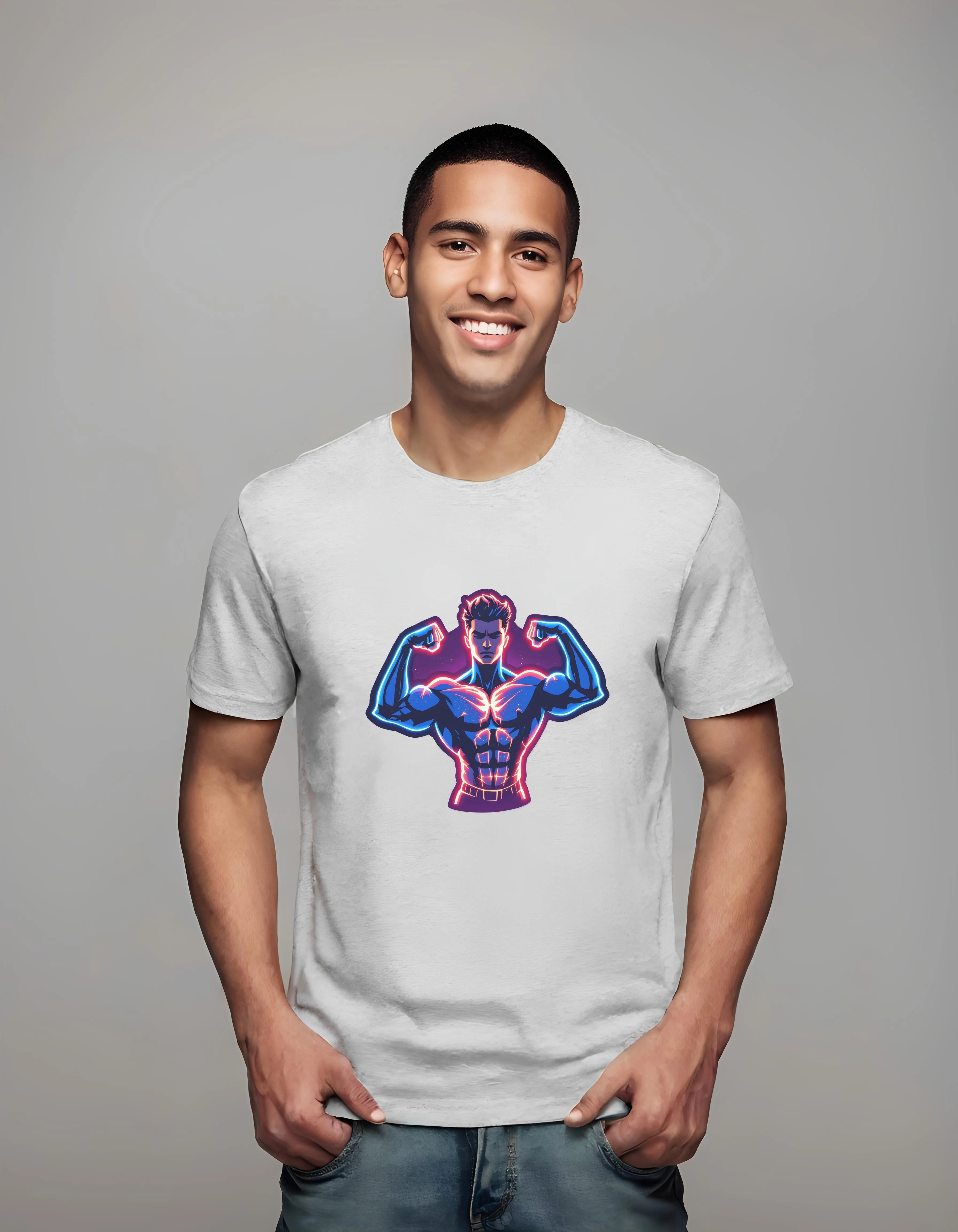 Neon Muscle Power | Classic T-Shirt (Unisex)