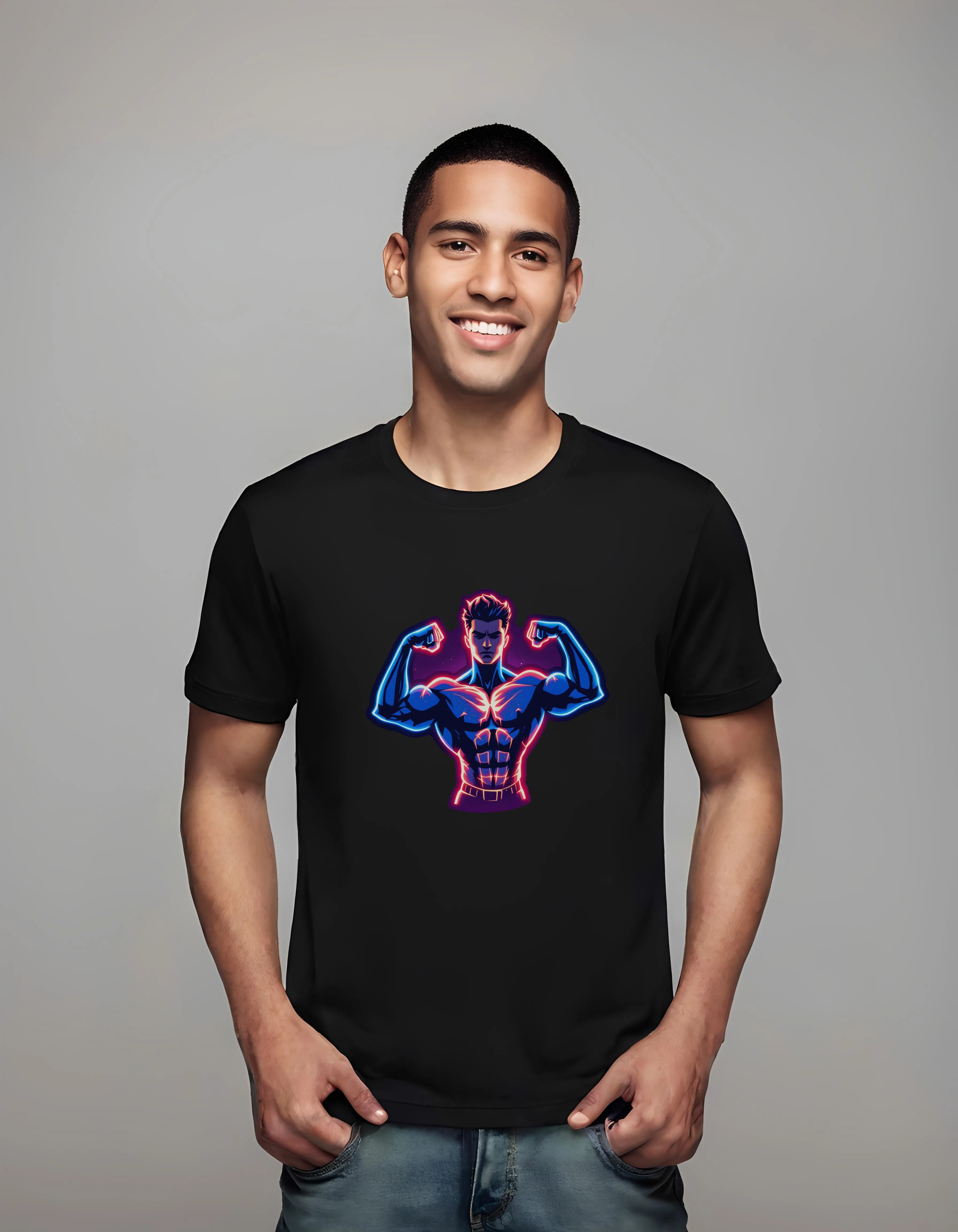 Neon Muscle Power | Classic T-Shirt (Unisex)