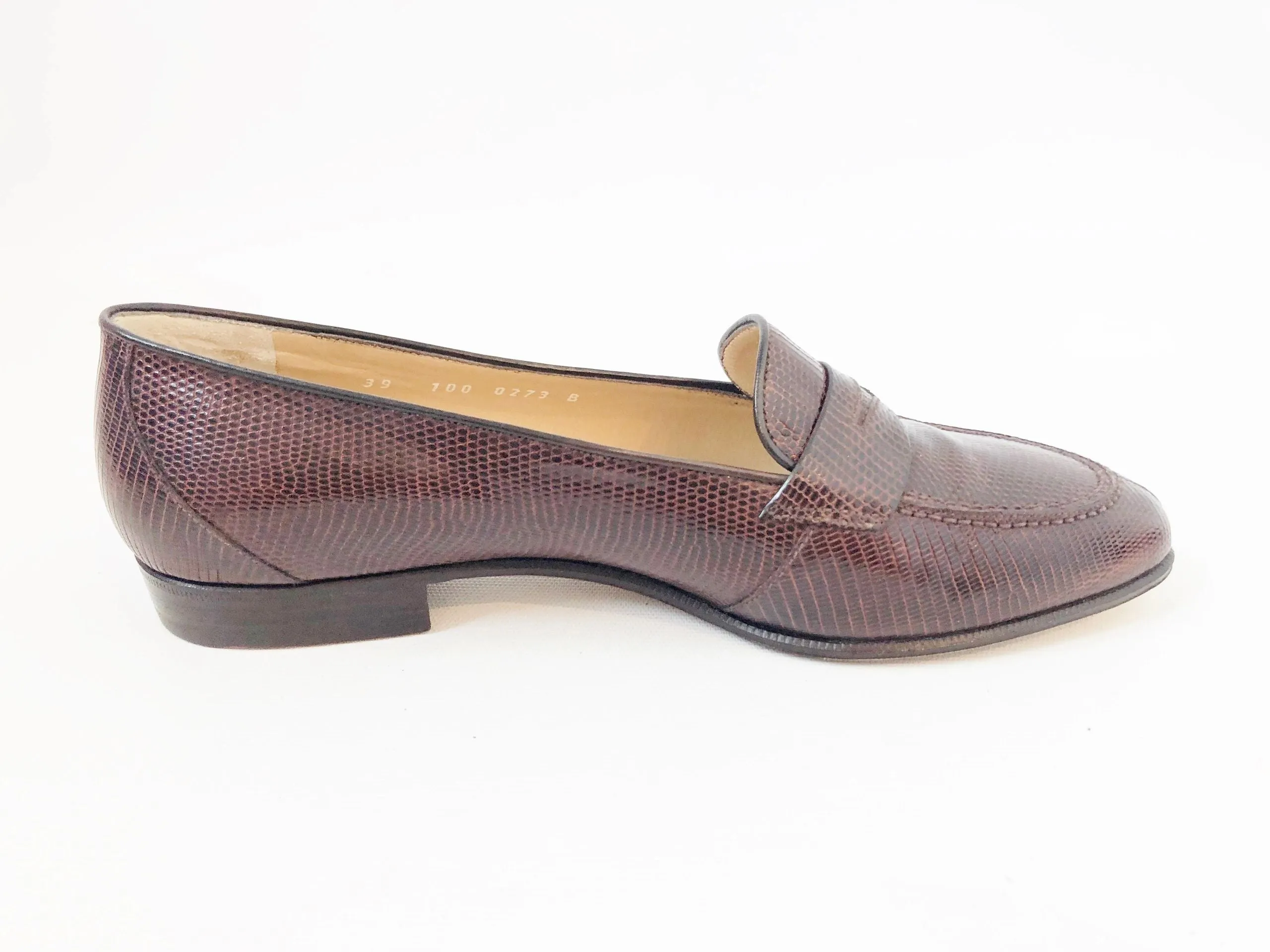 NEW Gucci Embossed Leather Loafer Size 39 It (9 Us)