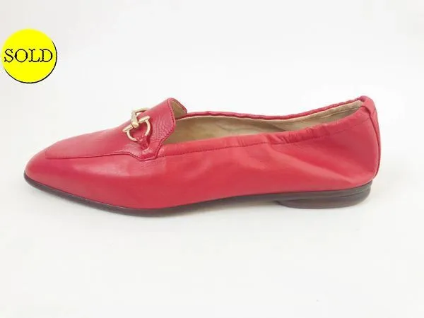 NEW Gucci Red Loafer Size 38.5 It (8.5 Us)