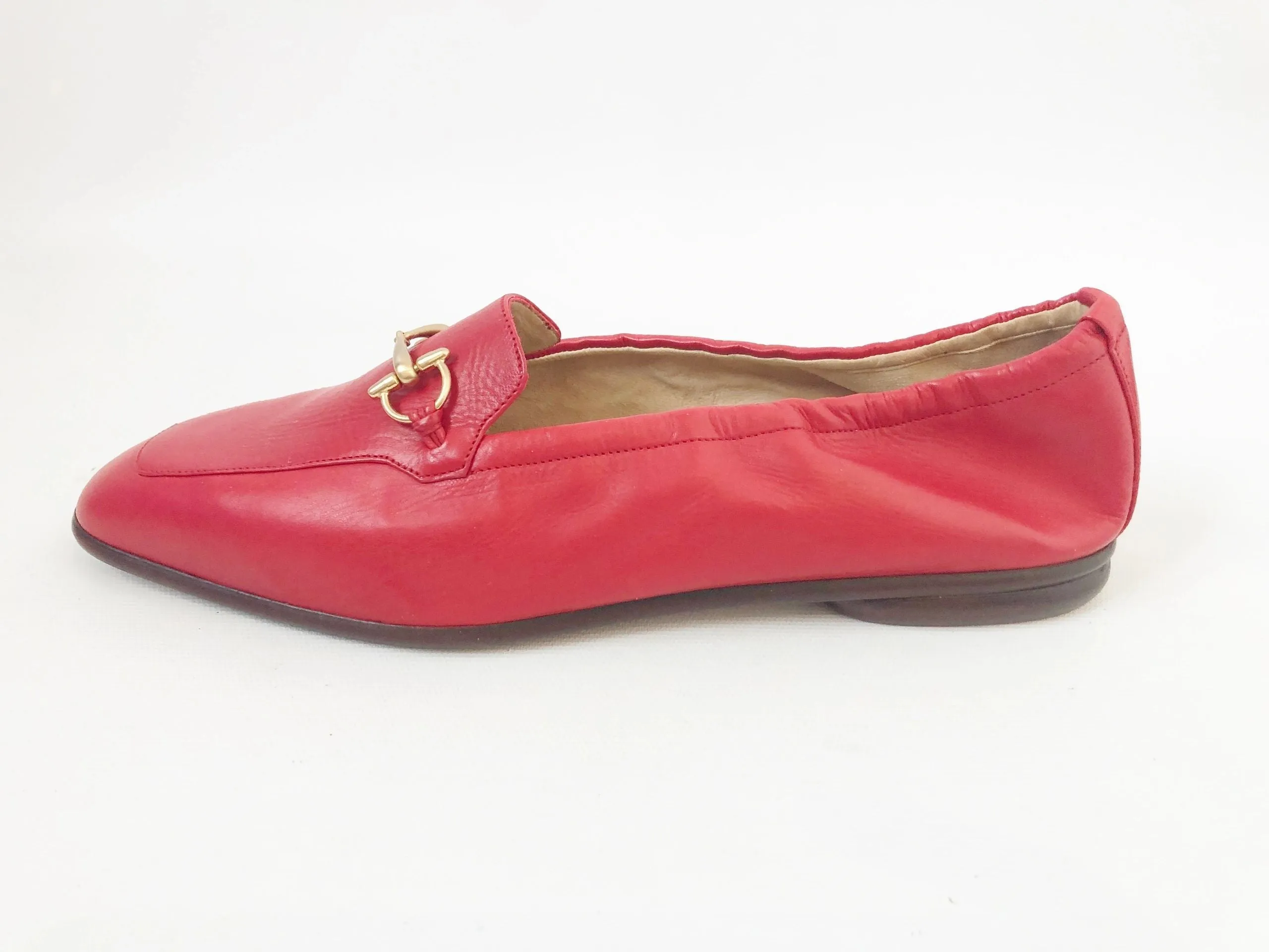 NEW Gucci Red Loafer Size 38.5 It (8.5 Us)