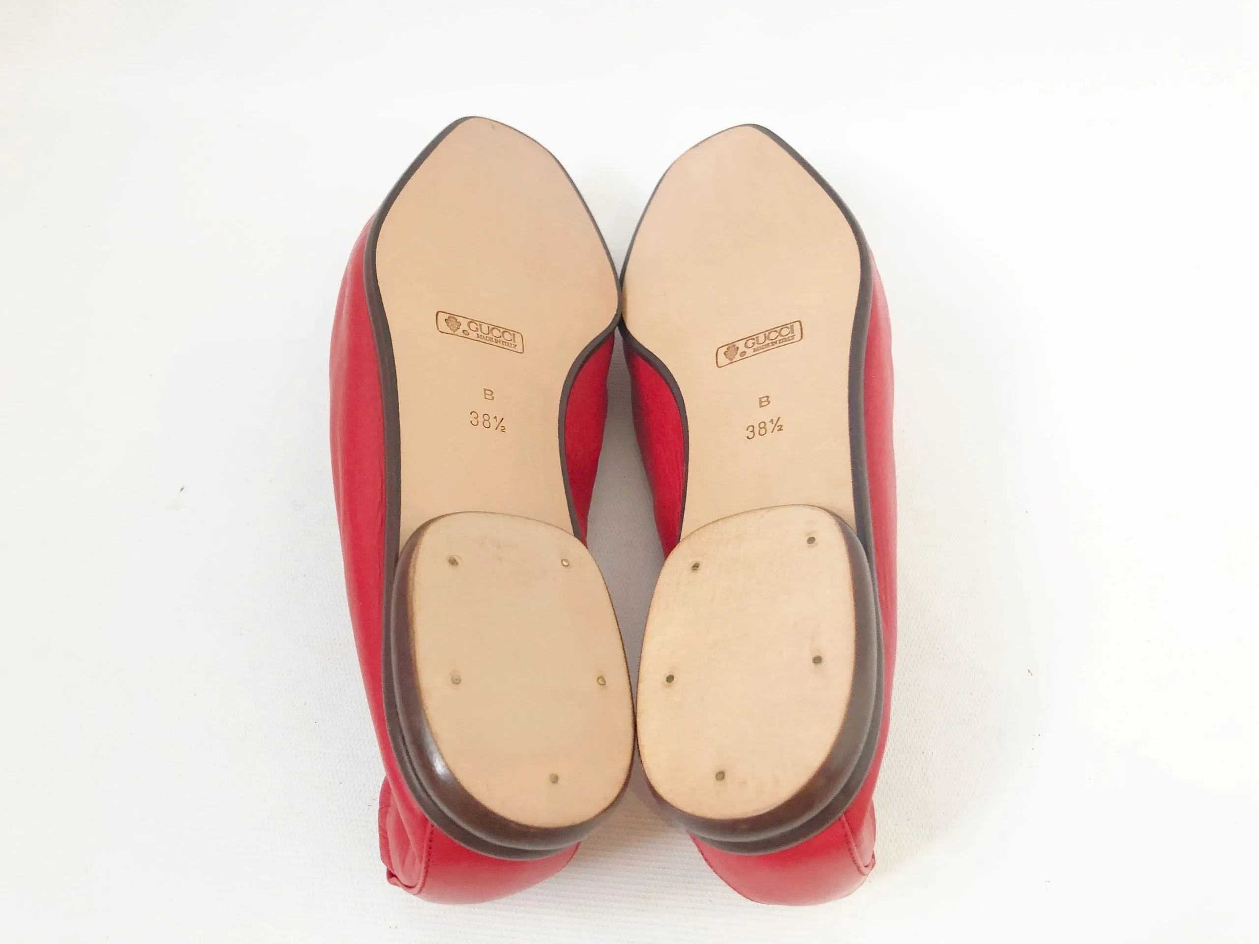 NEW Gucci Red Loafer Size 38.5 It (8.5 Us)