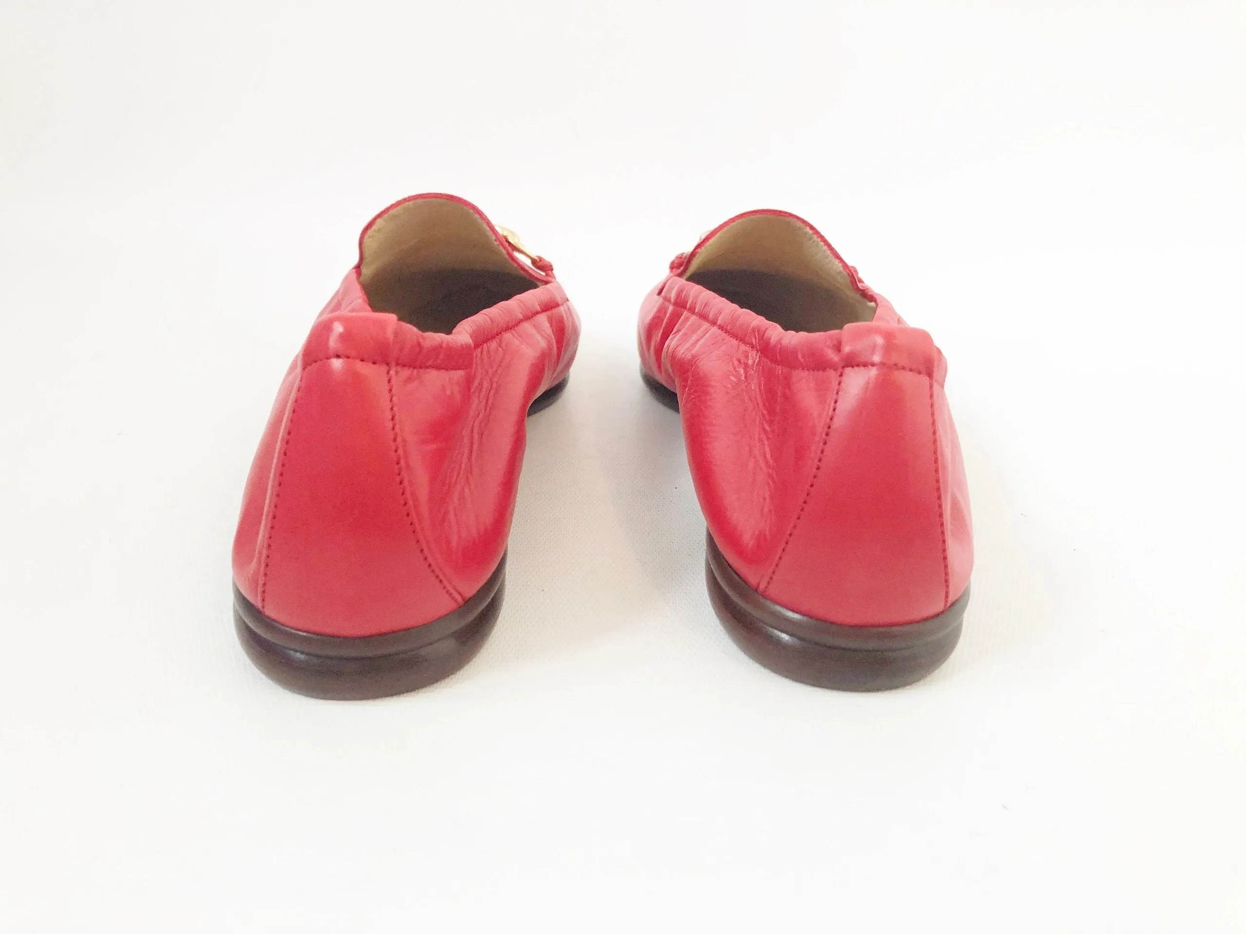 NEW Gucci Red Loafer Size 38.5 It (8.5 Us)