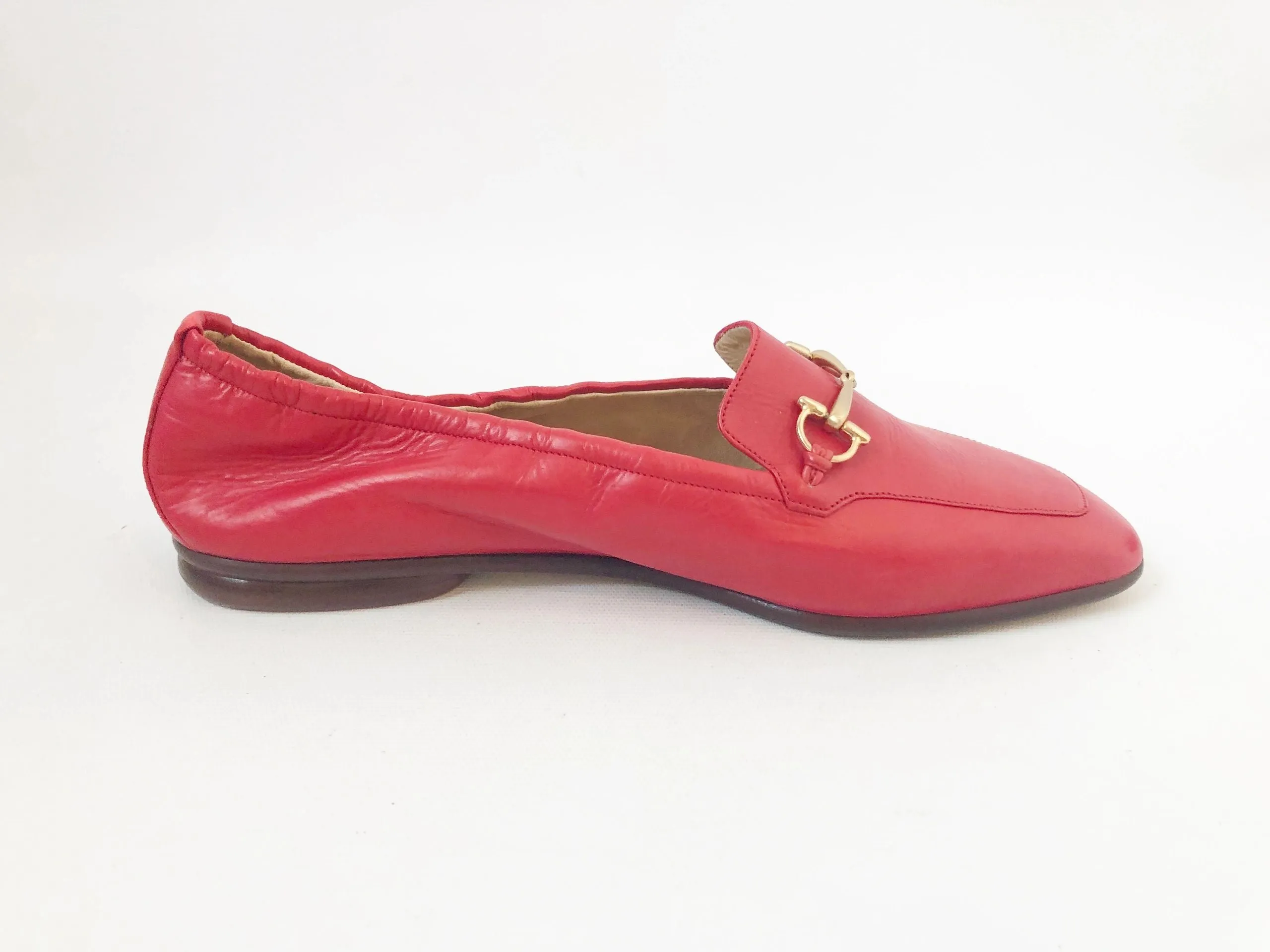 NEW Gucci Red Loafer Size 38.5 It (8.5 Us)