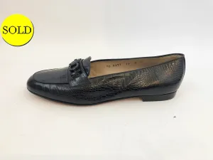 NEW Salvatore Ferragamo Embossed Gancini Loafer Size 8 C