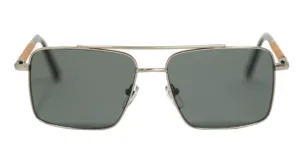 Newport / Metal x Wood Sunglasses / Polarized Lenses