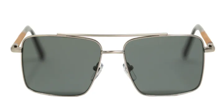 Newport / Metal x Wood Sunglasses / Polarized Lenses