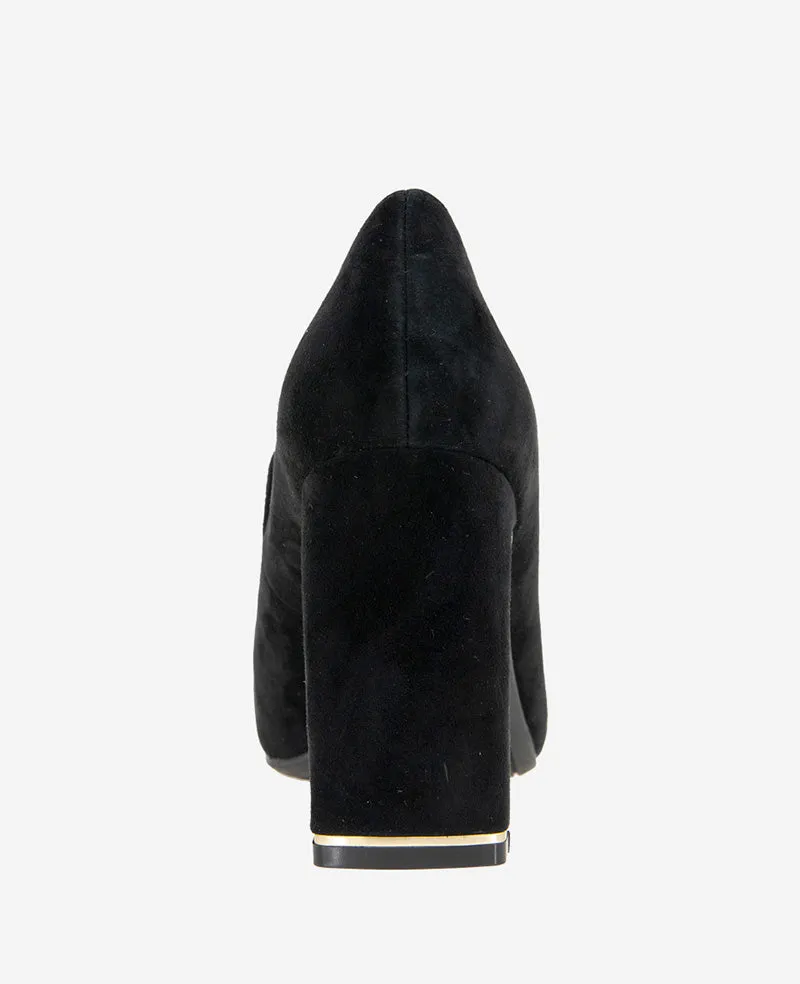 Nova Suede Heel Loafer
