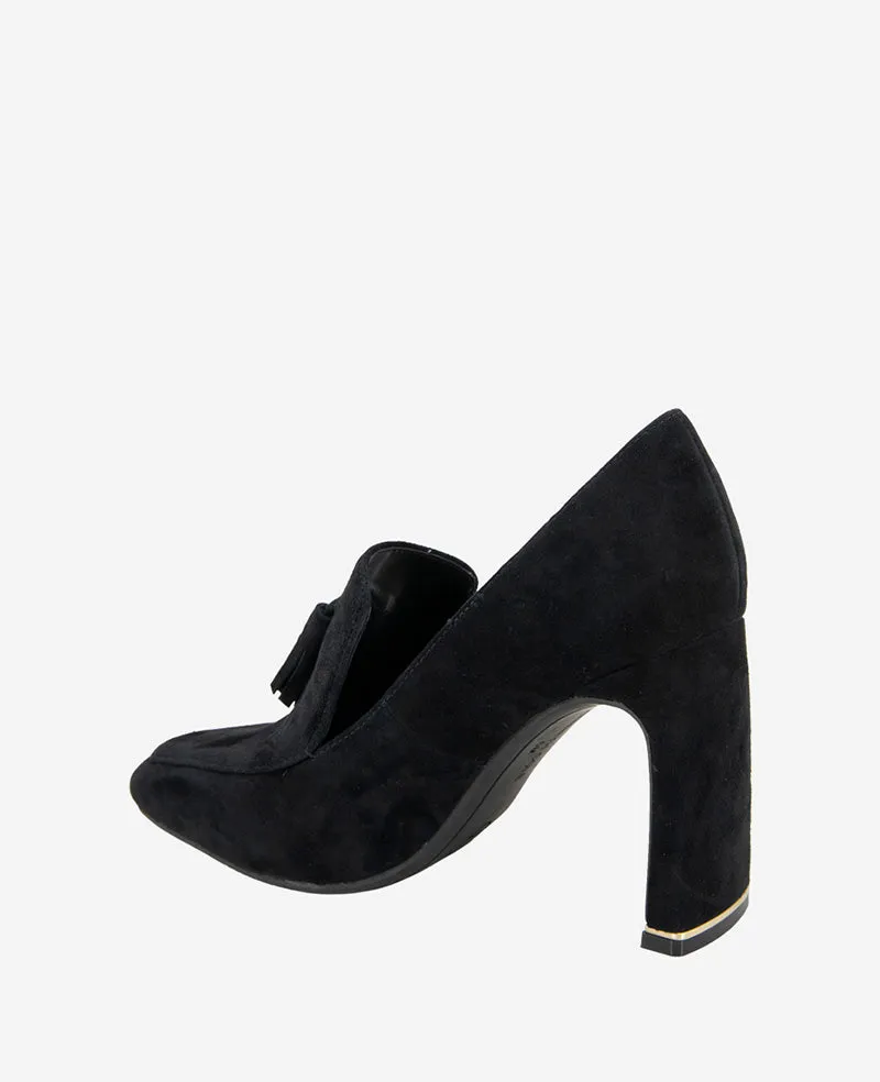 Nova Suede Heel Loafer