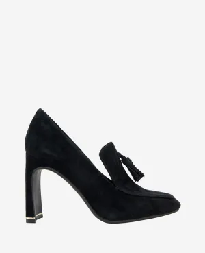 Nova Suede Heel Loafer