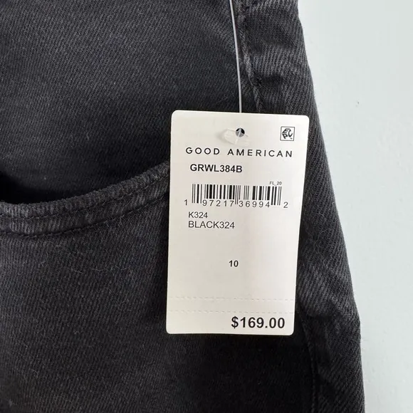 NWT Good American black jeans. Size 10/30