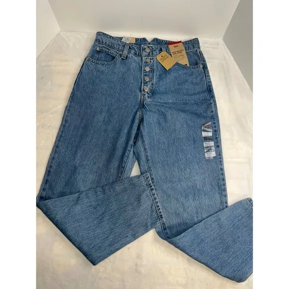 NWT Levi’s Hi-Waist Button Fly Mom Jeans Size 29