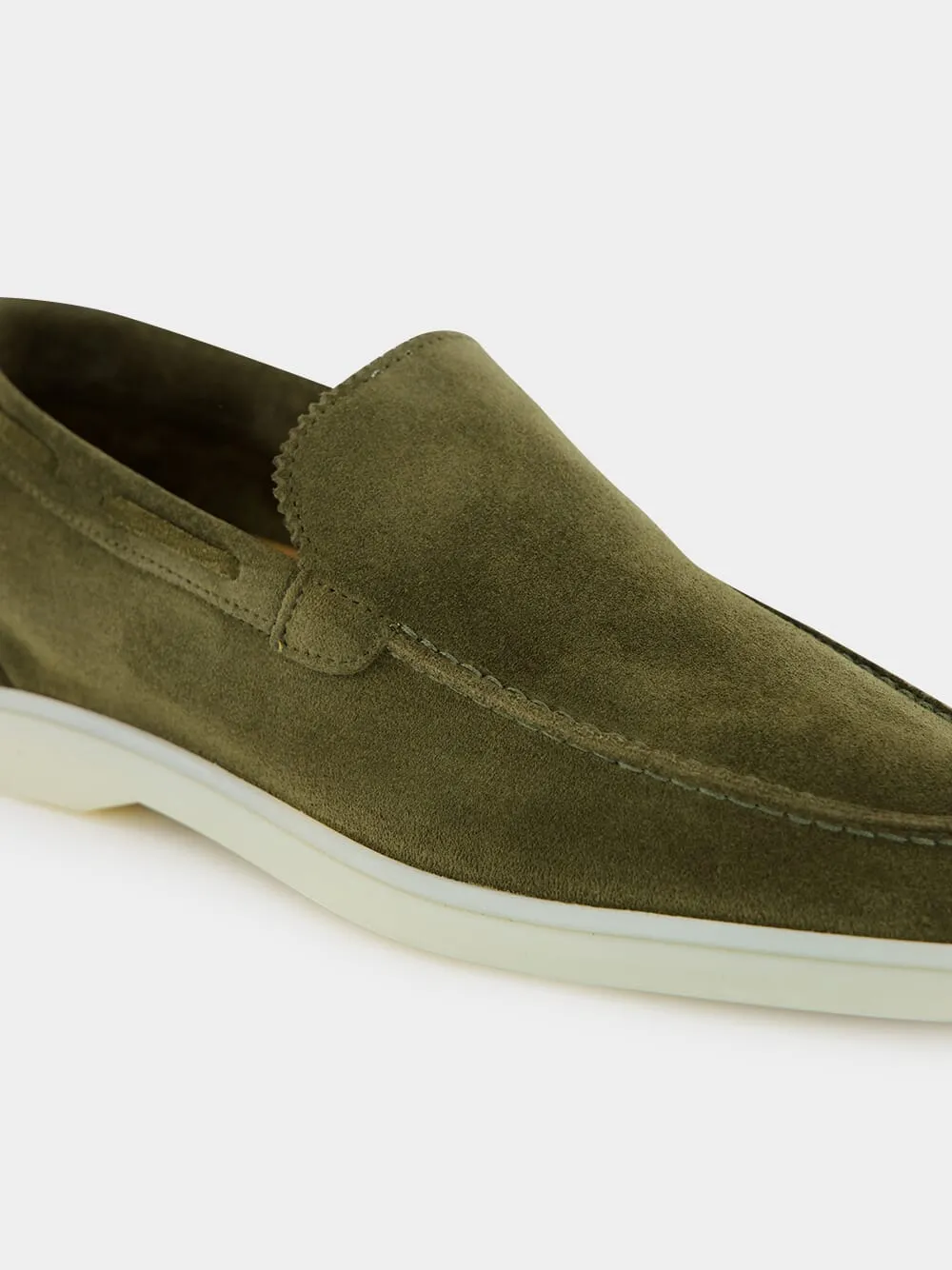 Olive Yacht Loafers
