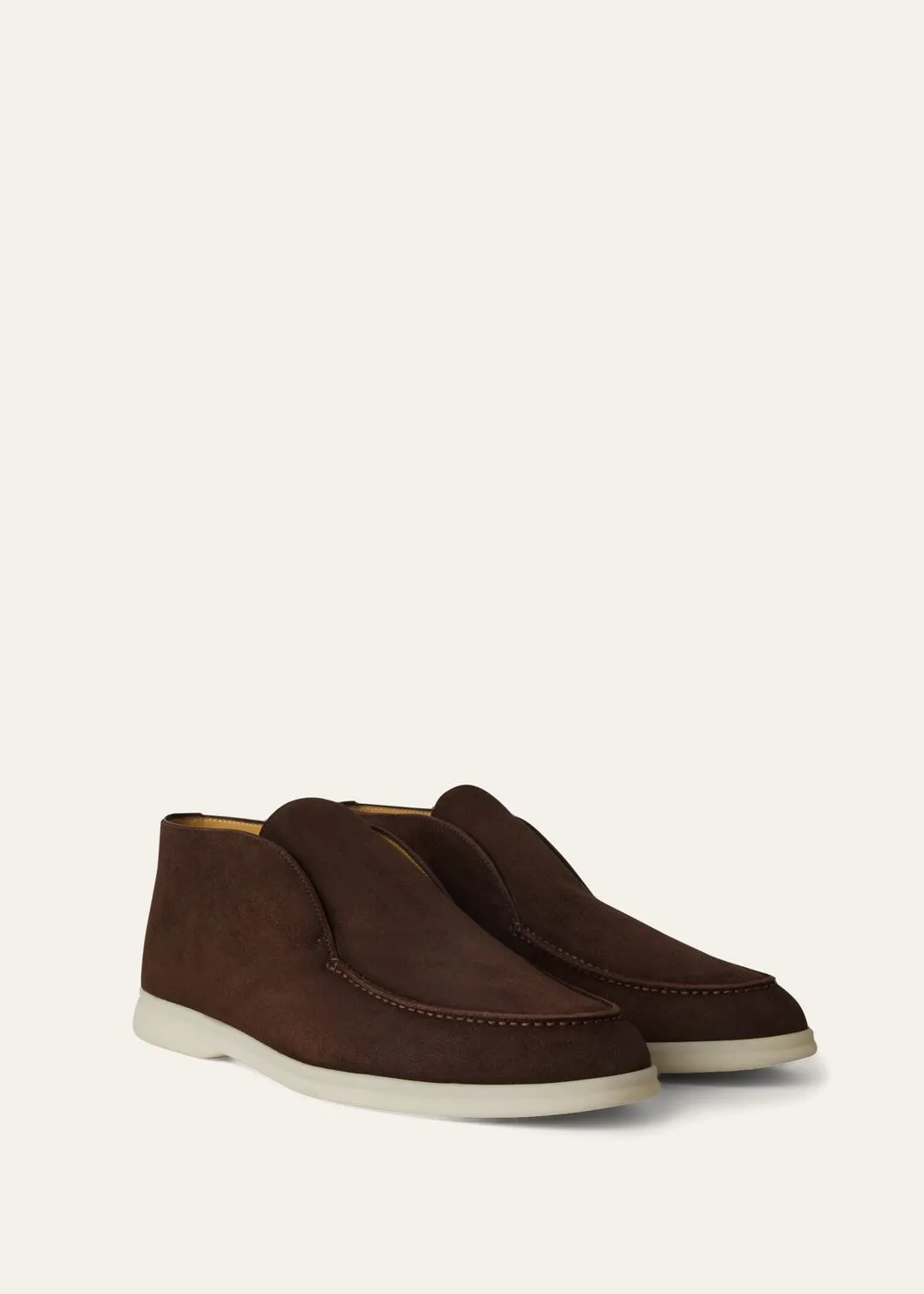Open Walk Boots in Chocolate Suede