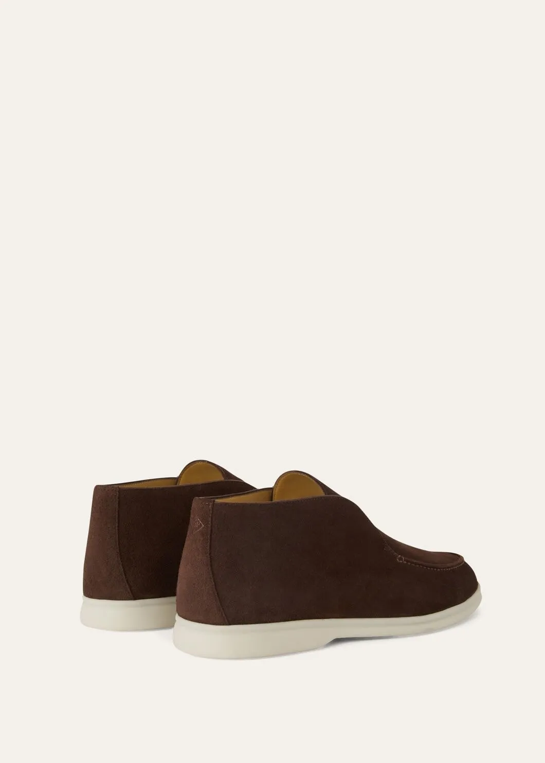 Open Walk Boots in Chocolate Suede