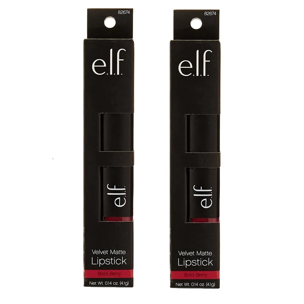 Pack of E.l.f. Velvet Matte Lipstick, Bold Berry # 82674