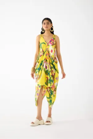 PAISLEY MIDI DRESS