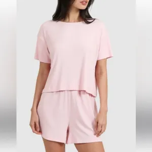 Papinelle NWOT Luxe Rib sof touch Tee &amp; Boxer PJ set