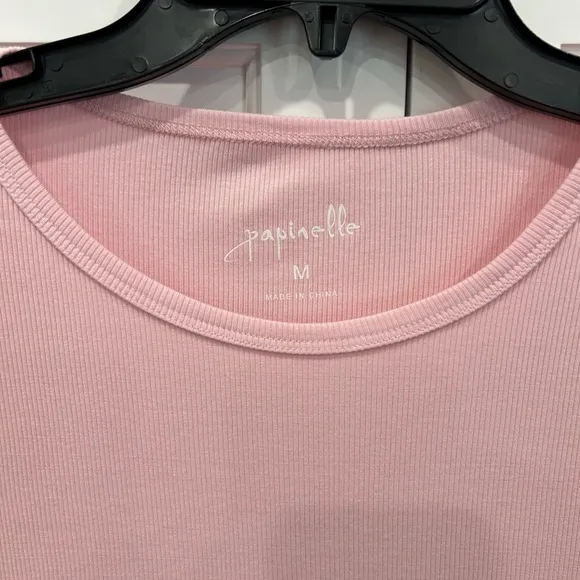 Papinelle NWOT Luxe Rib sof touch Tee &amp; Boxer PJ set