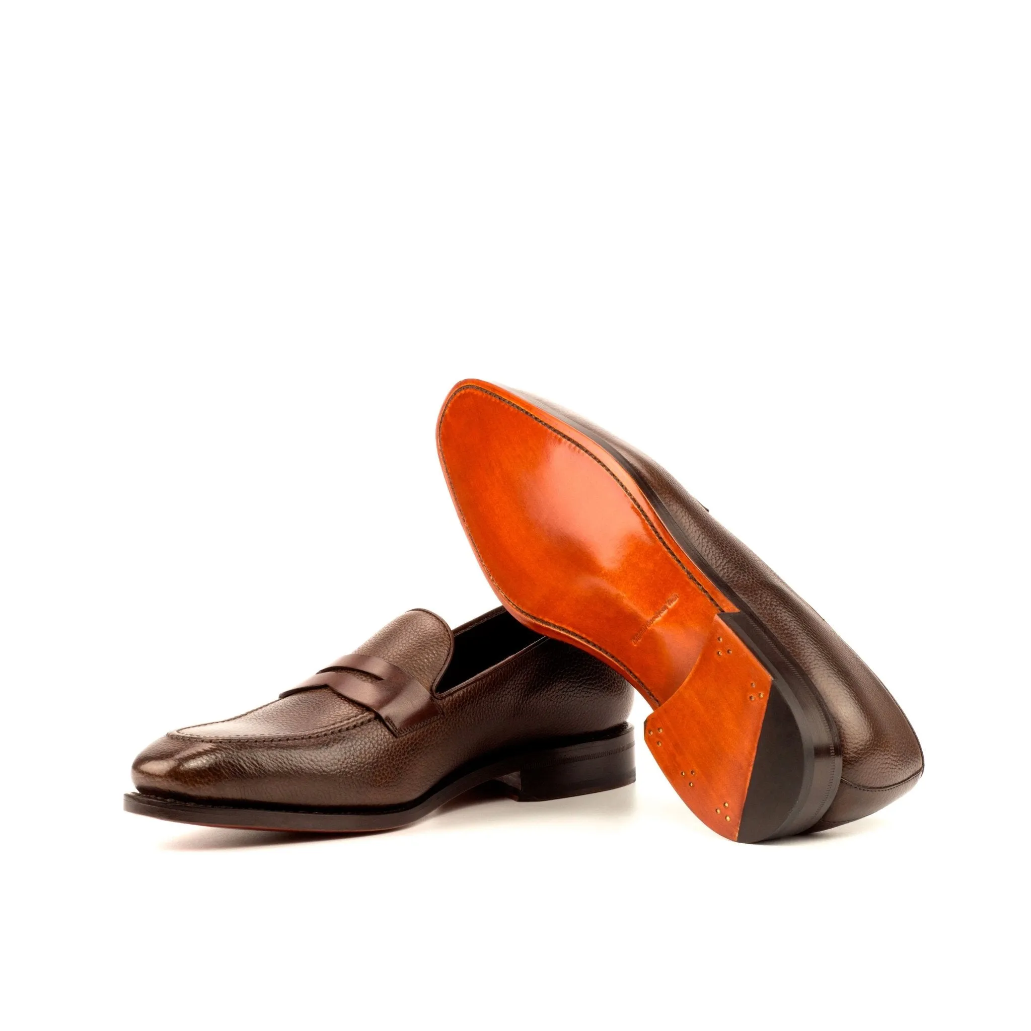 Penny Loafer in Dark Brown Box Calf
