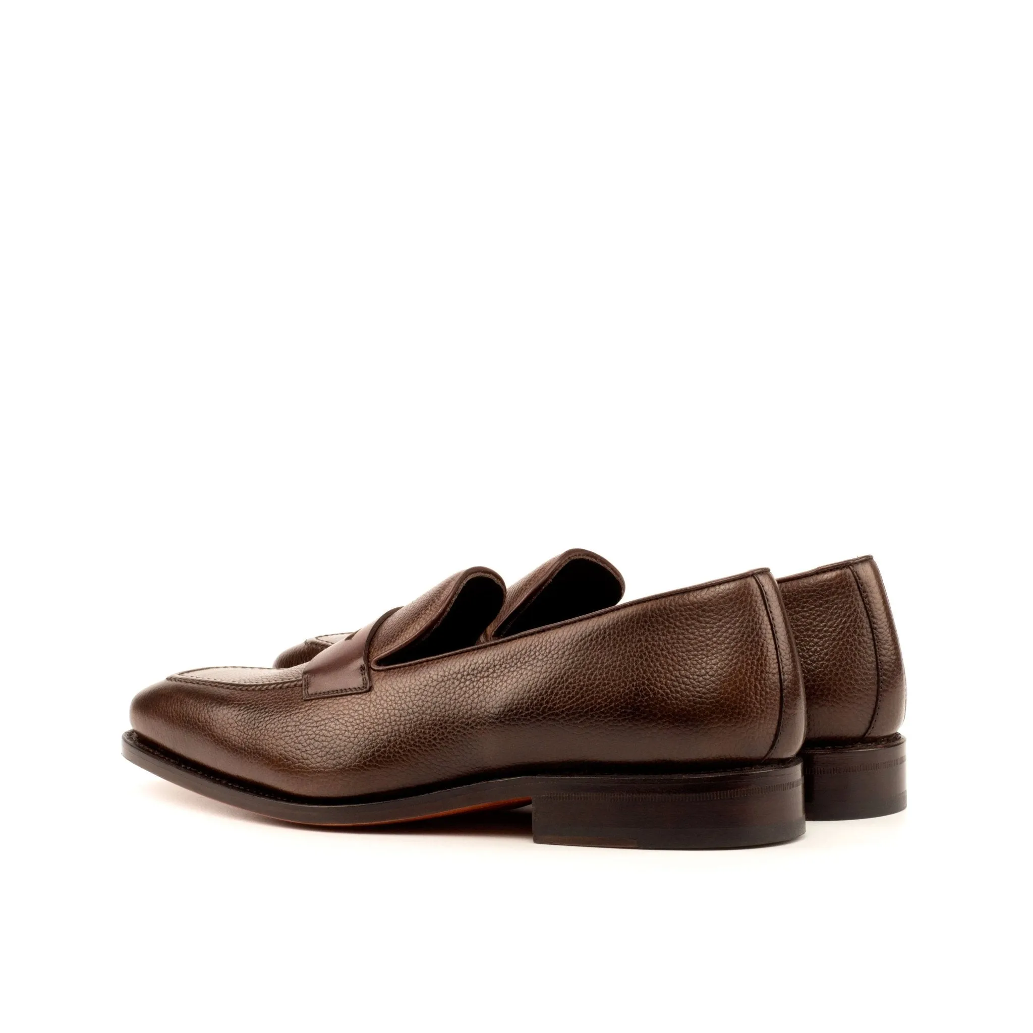 Penny Loafer in Dark Brown Box Calf