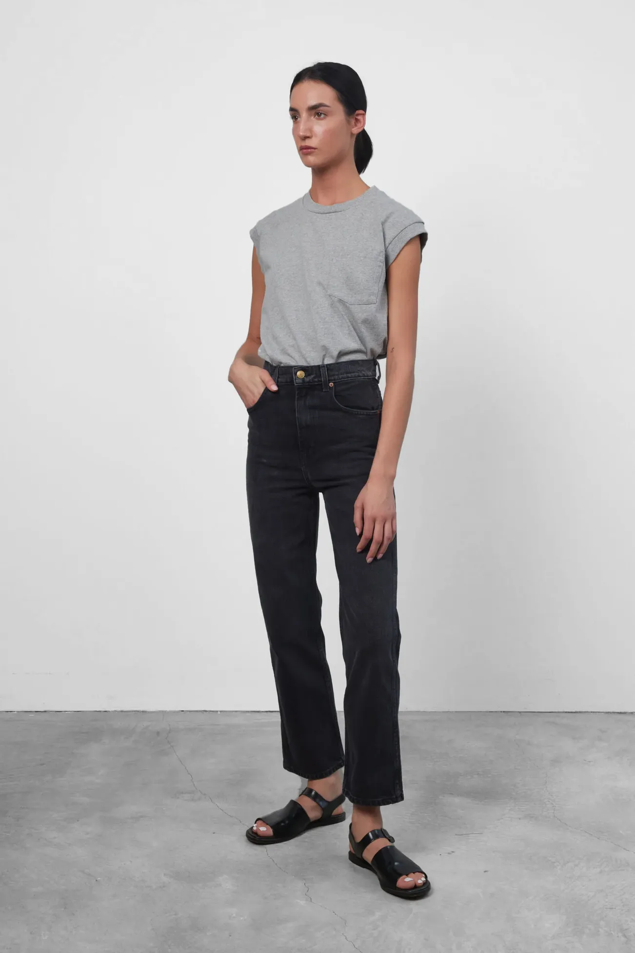 Plein Relaxed Straight Jean in Stil Black