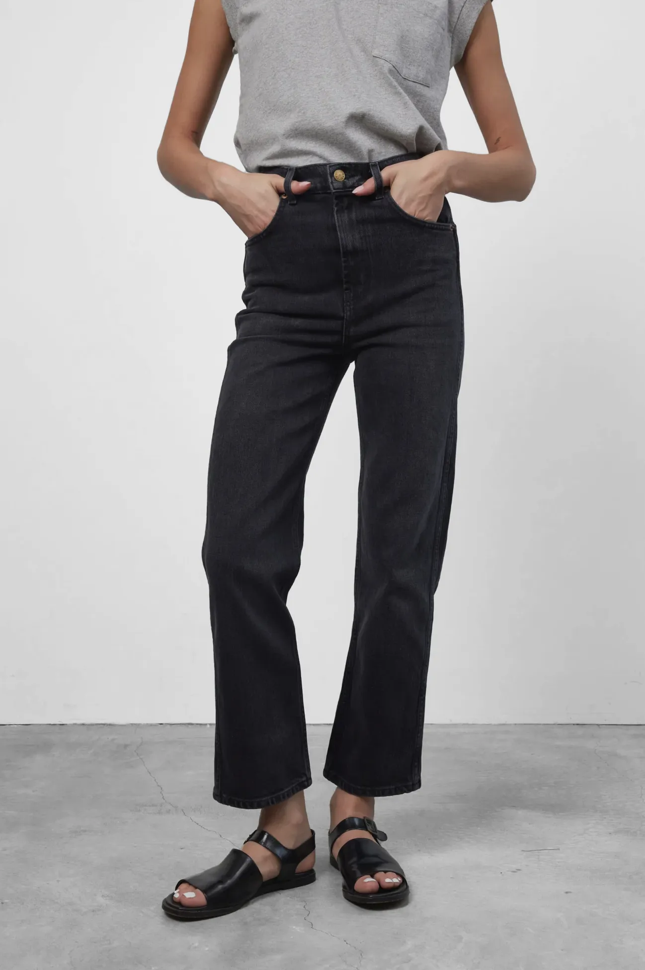 Plein Relaxed Straight Jean in Stil Black