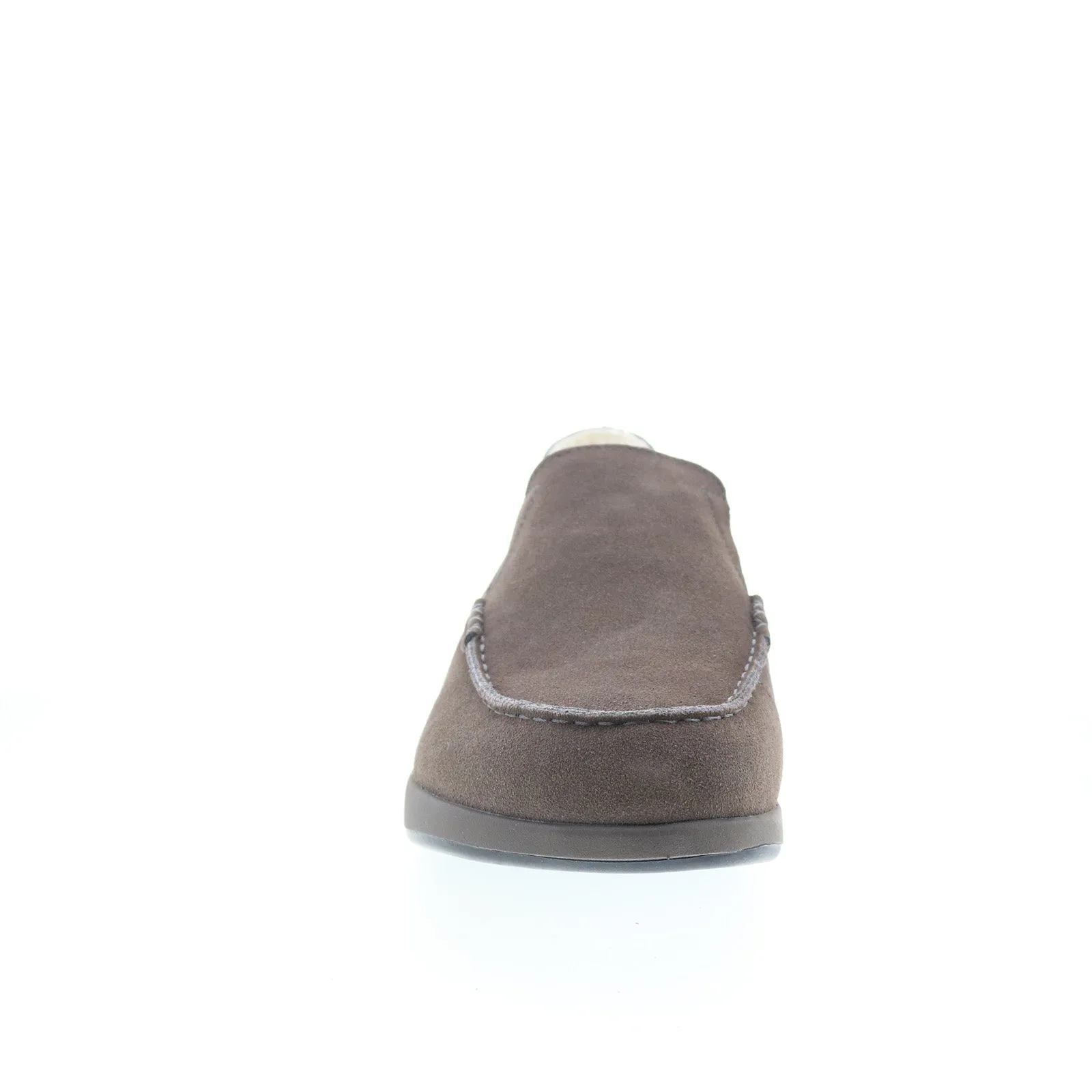 Propet Edsel MXX004SSTN Mens Brown Extra Wide 3E Suede Loafer Slippers Shoes