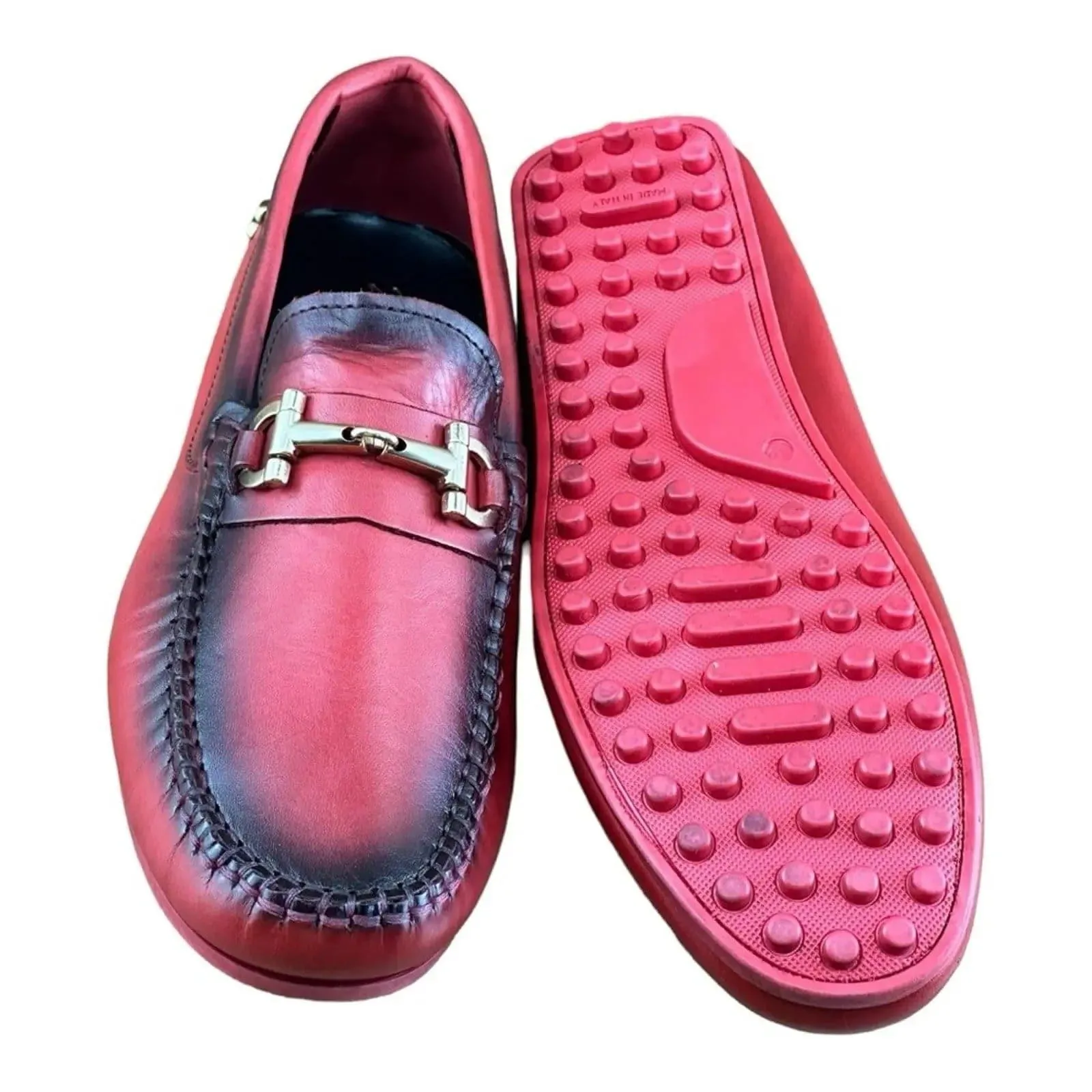 Re Ferdinando Castelo Red Men Driver Loafer