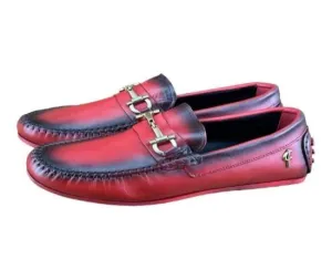 Re Ferdinando Castelo Red Men Driver Loafer