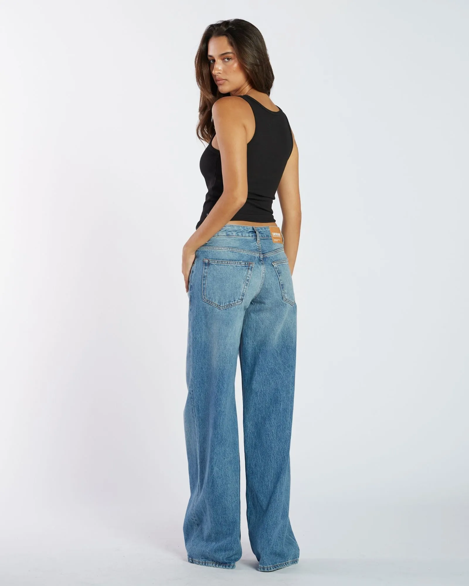 Rhue Wide Jeans - Stream Sky Fade