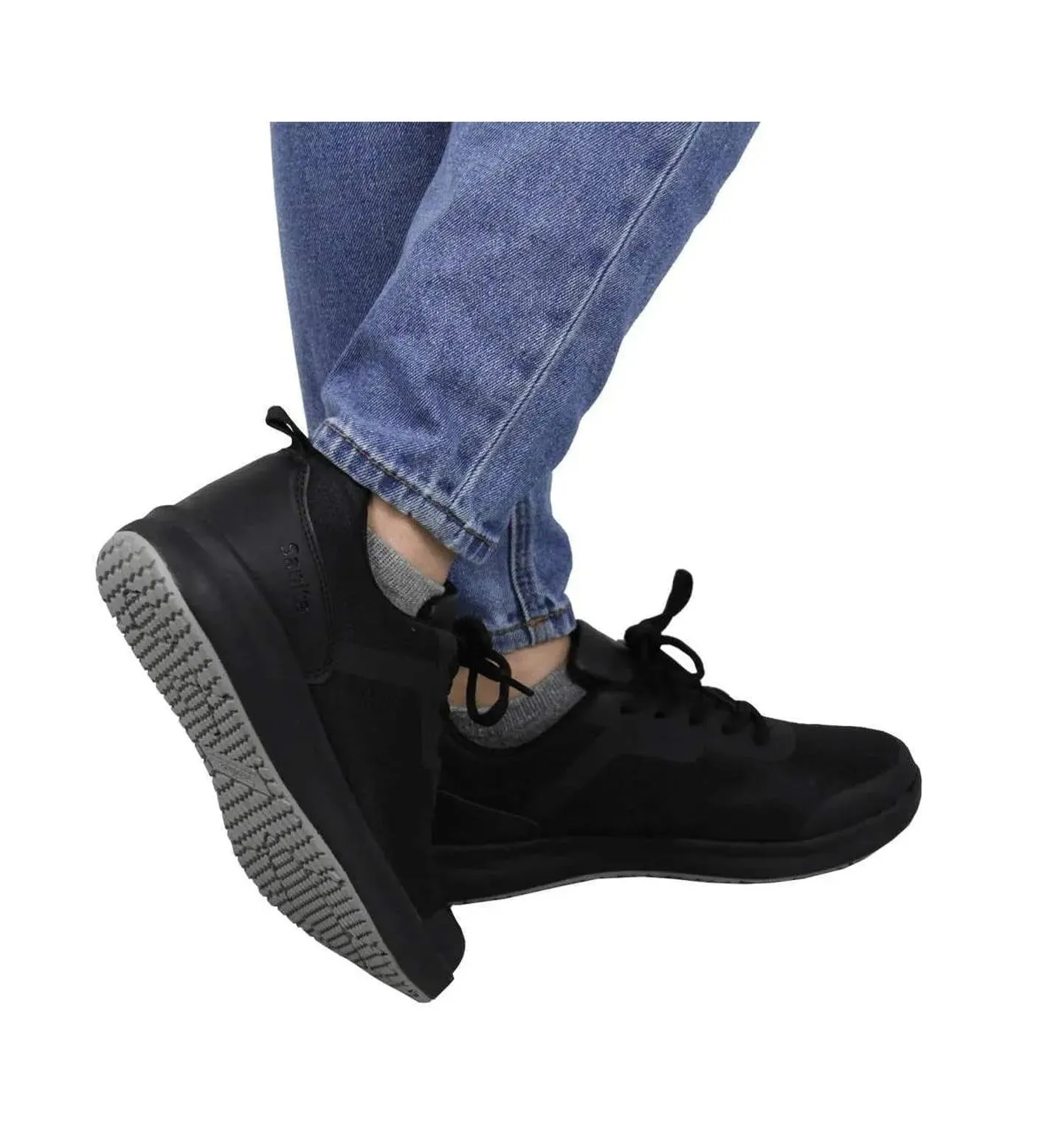 Sanita Concave Mens Black Sneaker