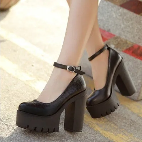 Shadow Step Chunky Mary Janes