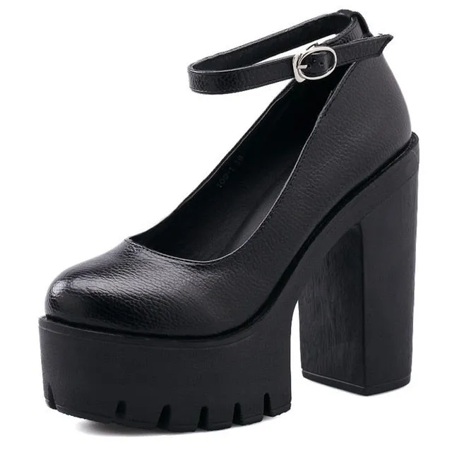 Shadow Step Chunky Mary Janes