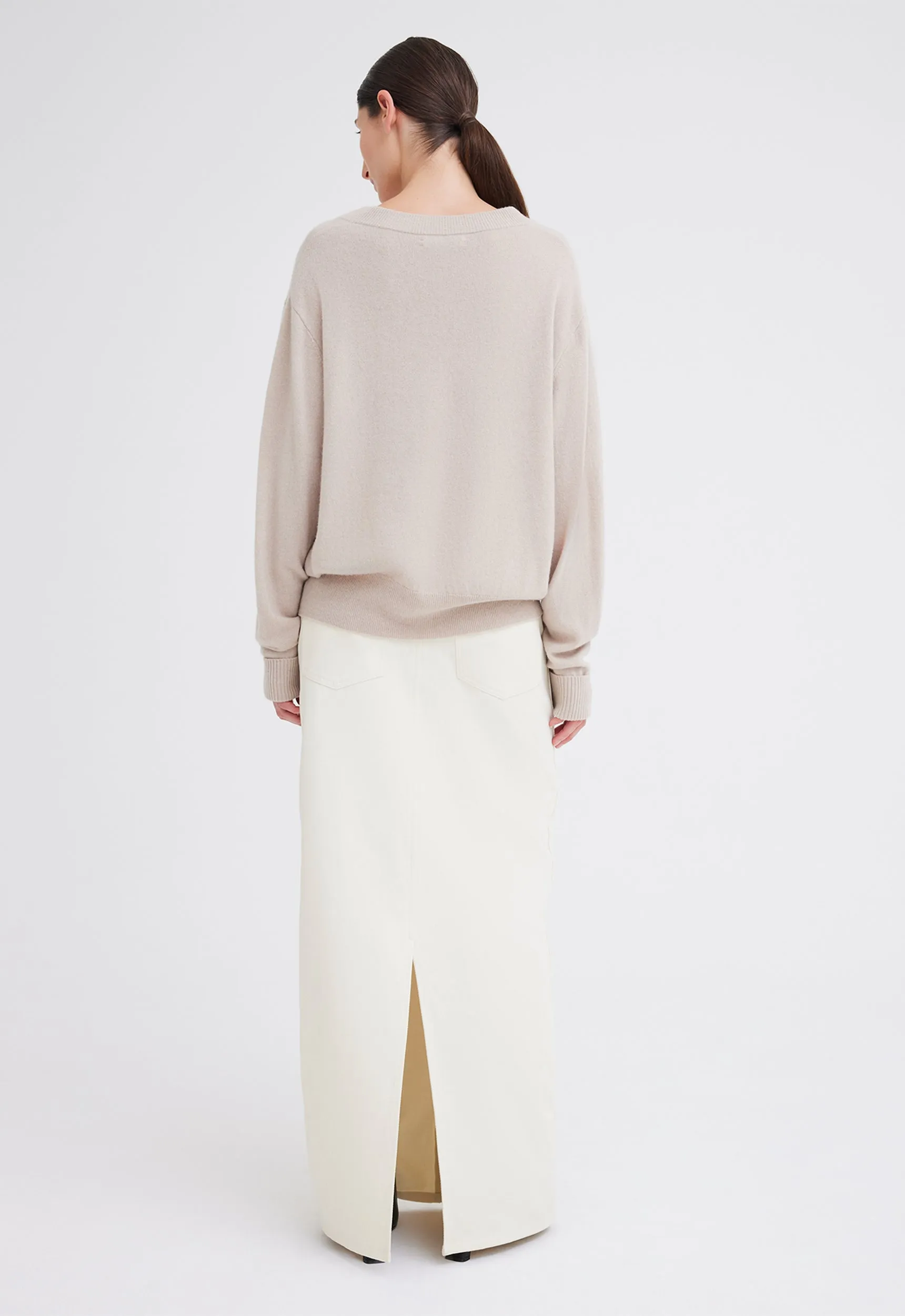 Sharpo Cashmere Sweater - Flaxen Neutral