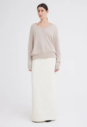 Sharpo Cashmere Sweater - Flaxen Neutral