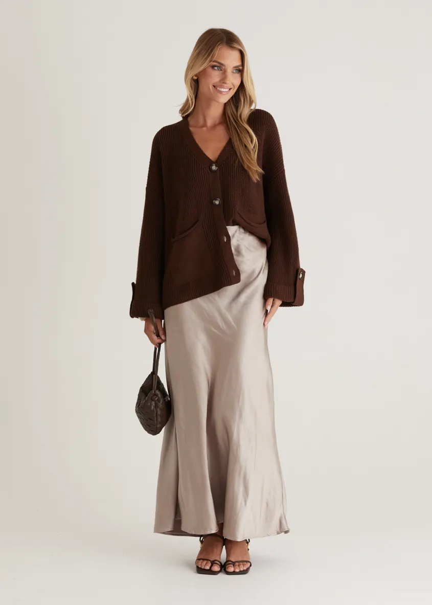 Shirley Cardigan - Chocolate