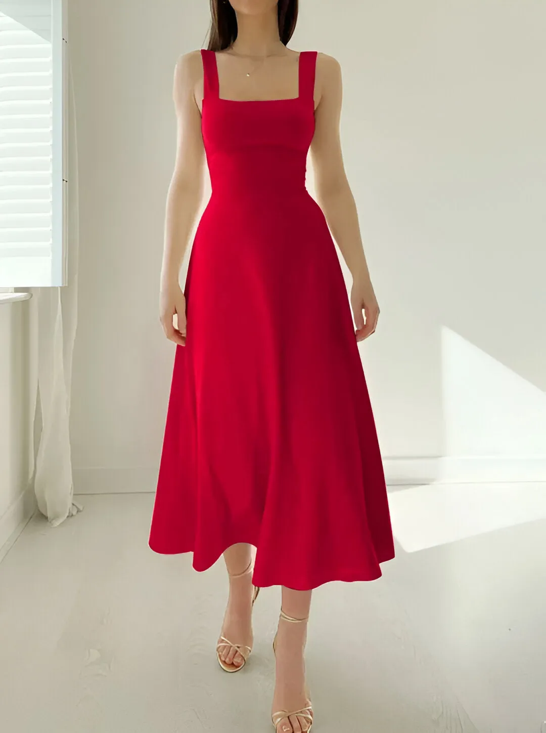 SIGLINDE IN TRENDY MIDI DRESS