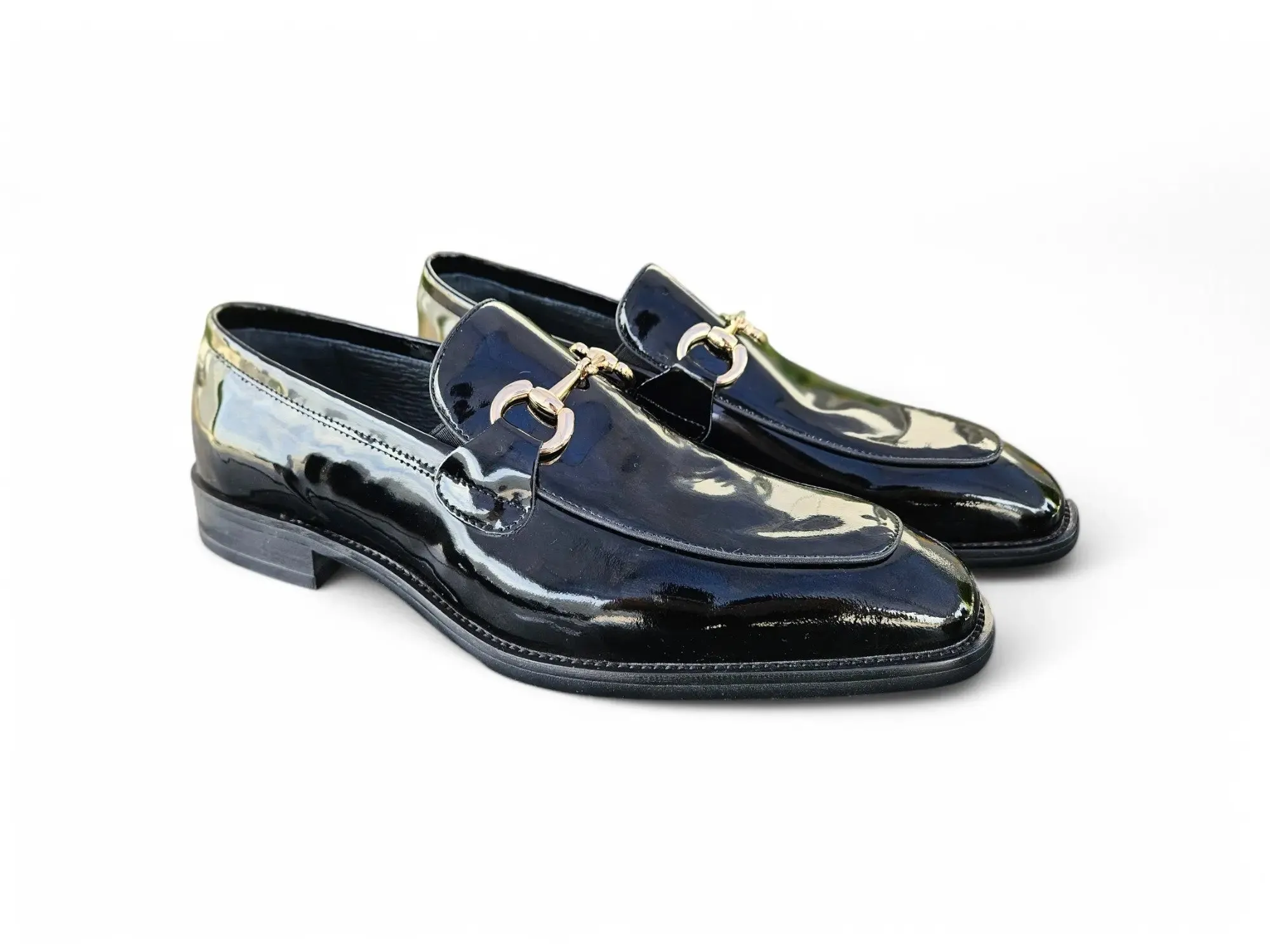 Signature Horse Bit Patent Leather Loafer