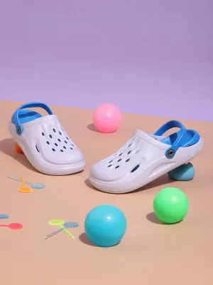 Sky Blue Stylish Slip-On Clogs For Kids-Unisex (TC-LCLOG3-SKYBLU)