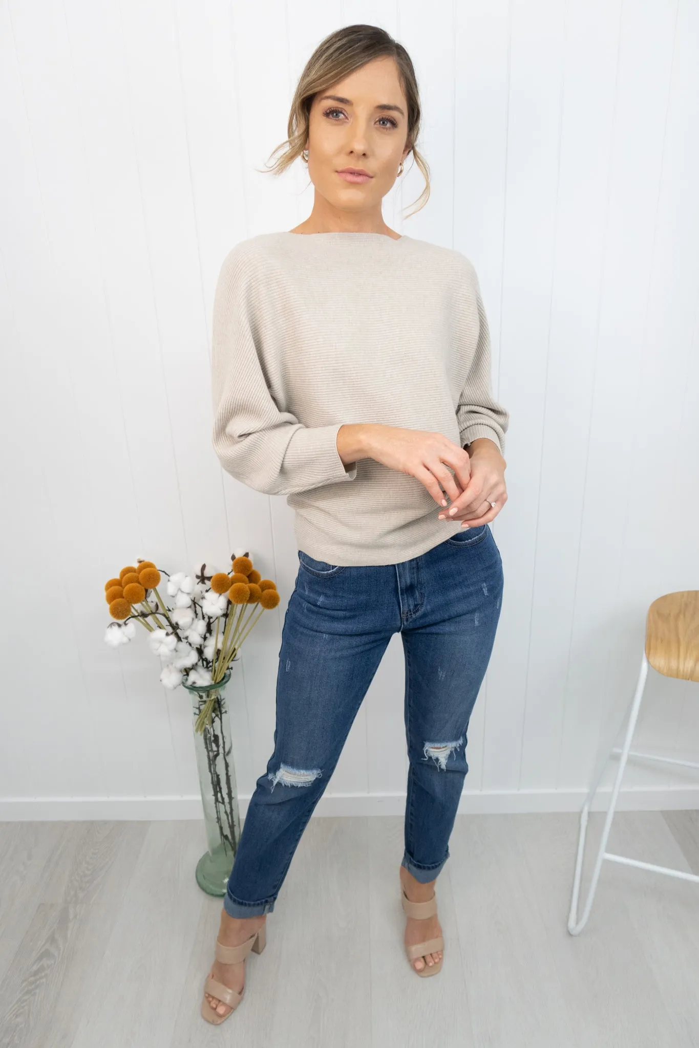 Sloane Boyfriend Jeans- Denim