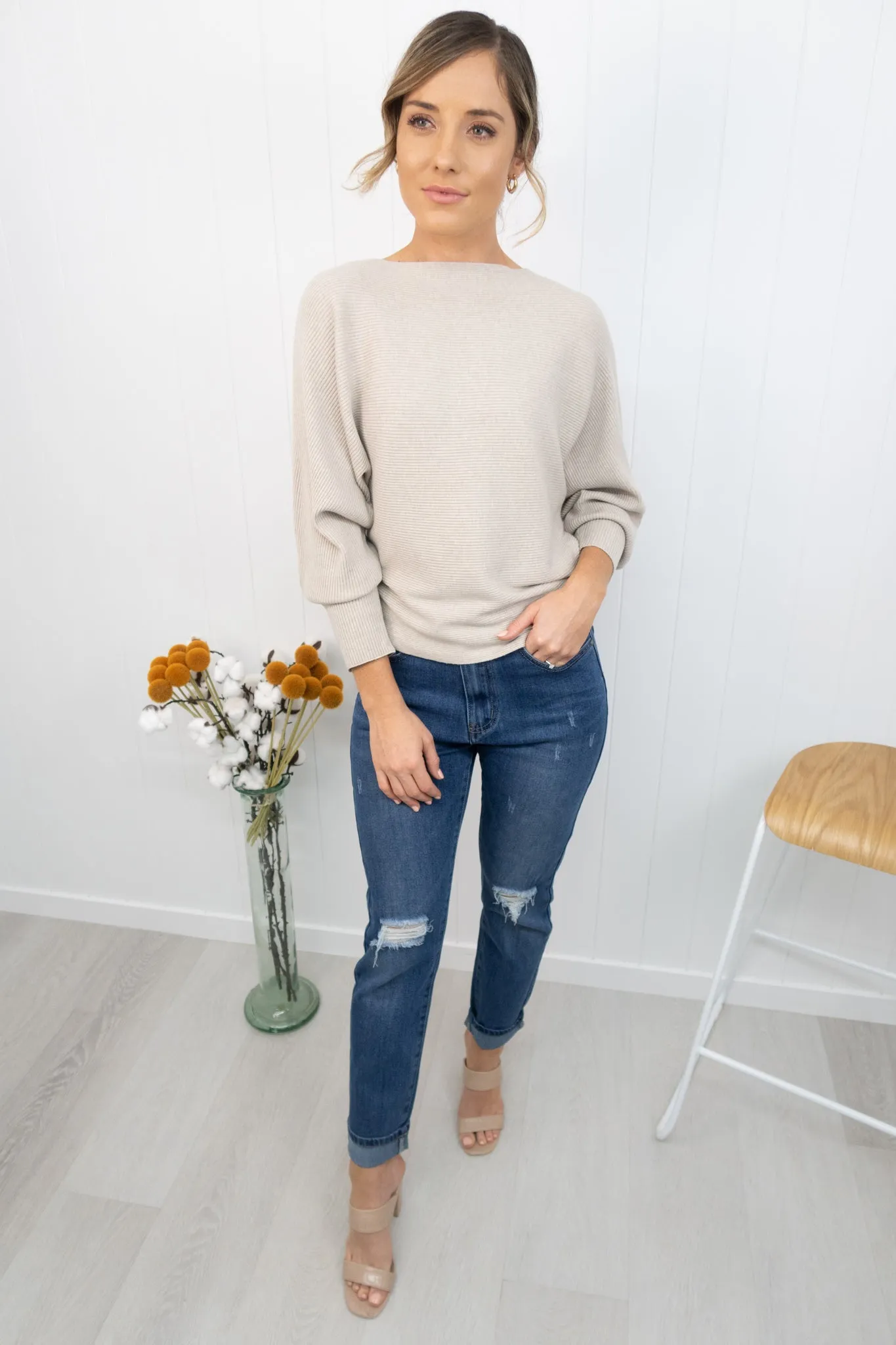 Sloane Boyfriend Jeans- Denim