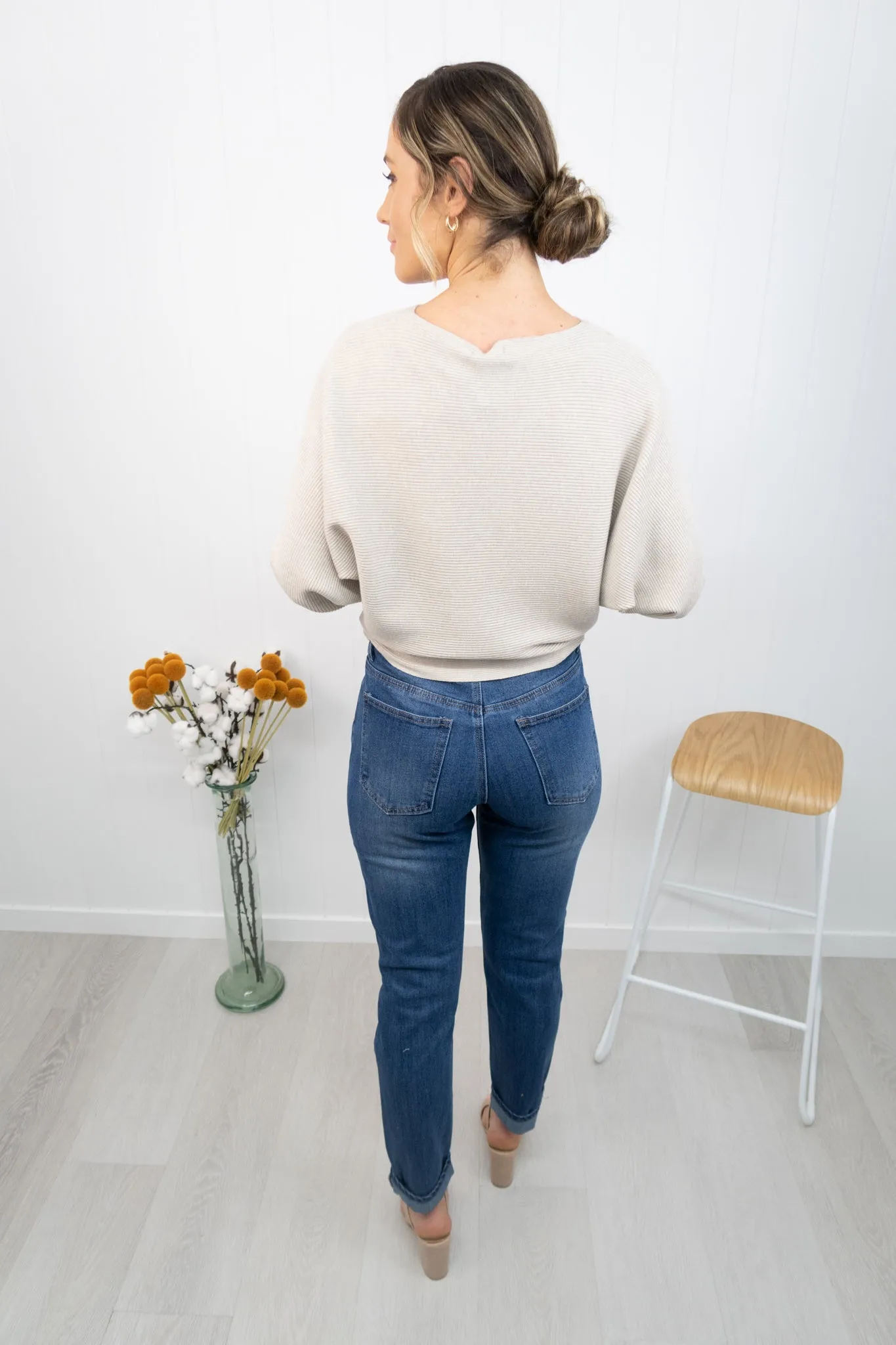 Sloane Boyfriend Jeans- Denim